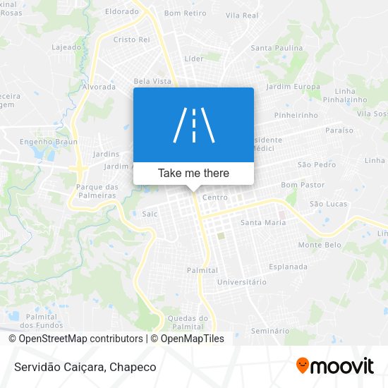 Servidão Caiçara map