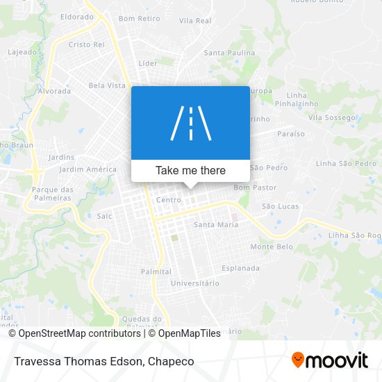 Travessa Thomas Edson map