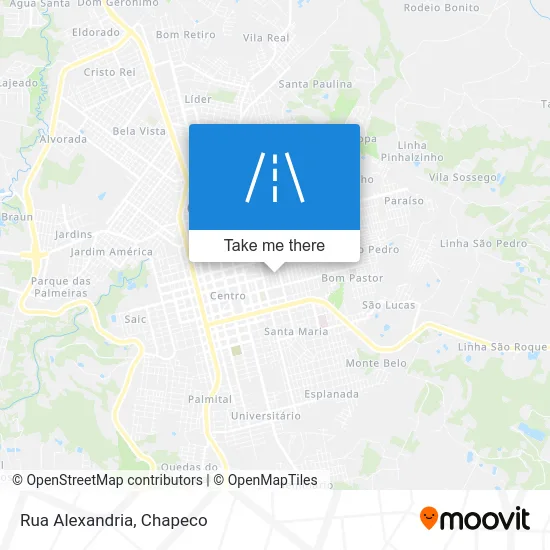 Rua Alexandria map
