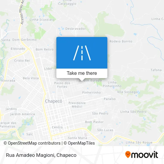 Rua Amadeo Magioni map