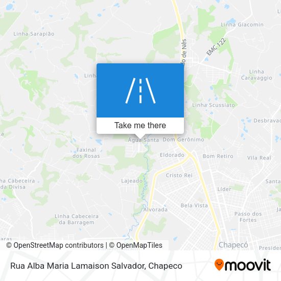 Rua Alba Maria Lamaison Salvador map