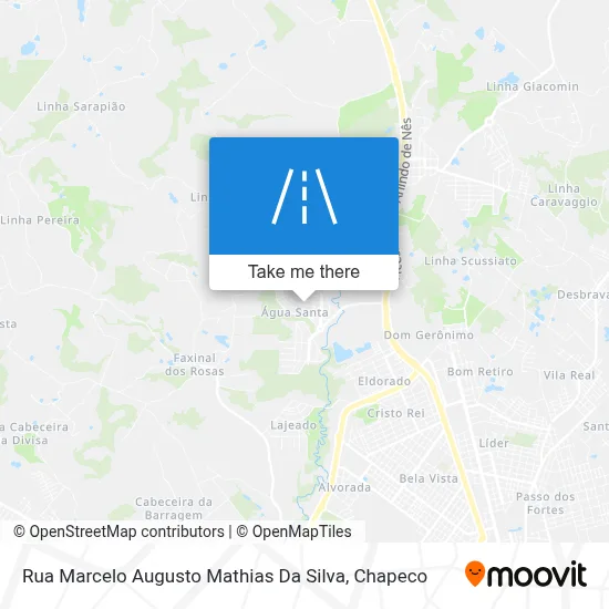Rua Marcelo Augusto Mathias Da Silva map