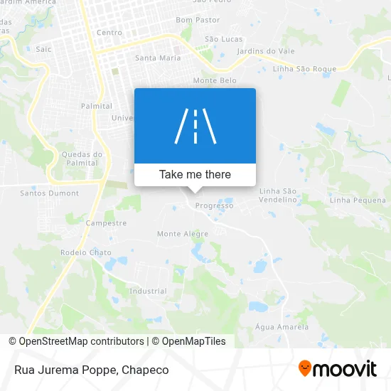 Rua Jurema Poppe map
