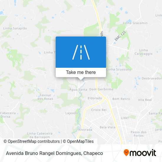 Avenida Bruno Rangel Domingues map