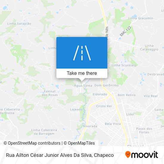 Rua Aílton César Junior Alves Da Silva map