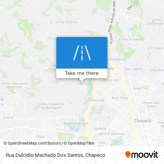 Rua Dulcídio Machado Dos Santos map