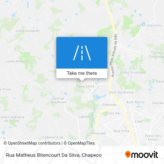 Rua Matheus Bitencourt Da Silva map