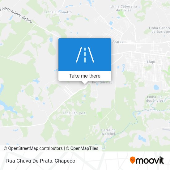 Rua Chuva De Prata map