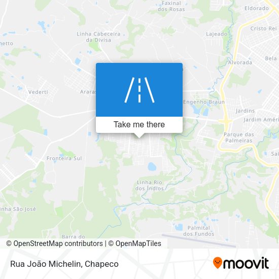 Rua João Michelin map