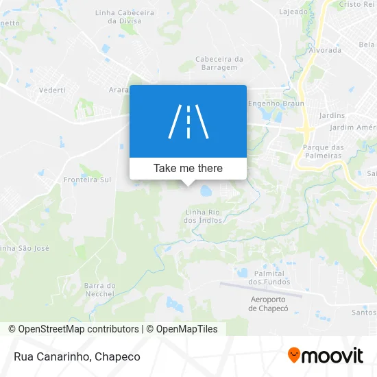 Rua Canarinho map
