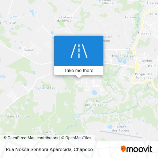 Rua Nossa Senhora Aparecida map