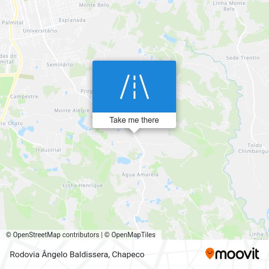 Rodovia Ângelo Baldissera map