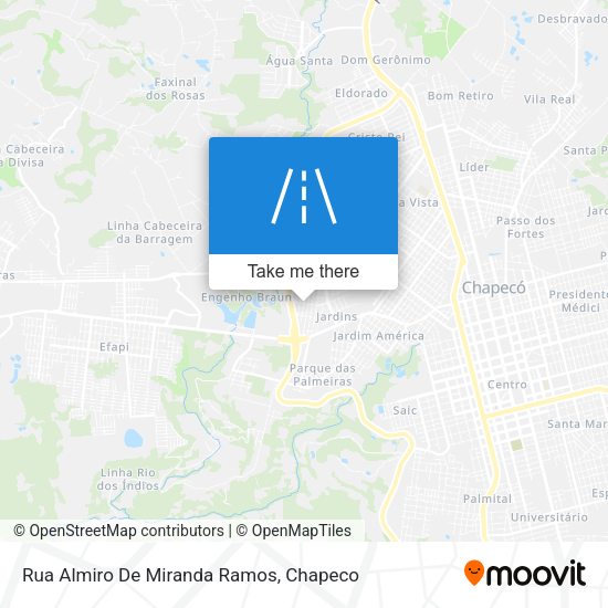 Rua Almiro De Miranda Ramos map