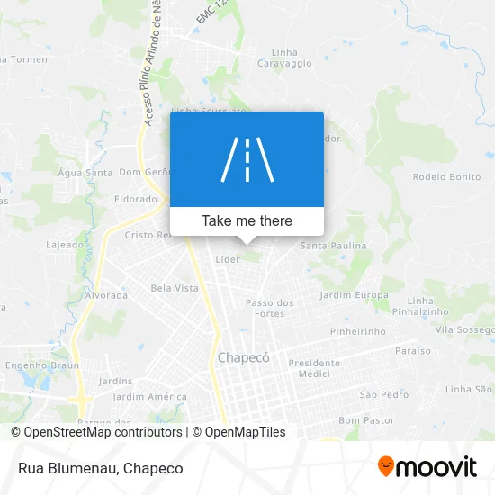 Rua Blumenau map