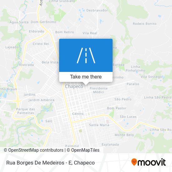 Rua Borges De Medeiros - E map