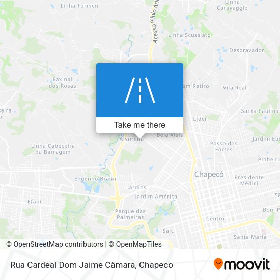 Rua Cardeal Dom Jaime Câmara map