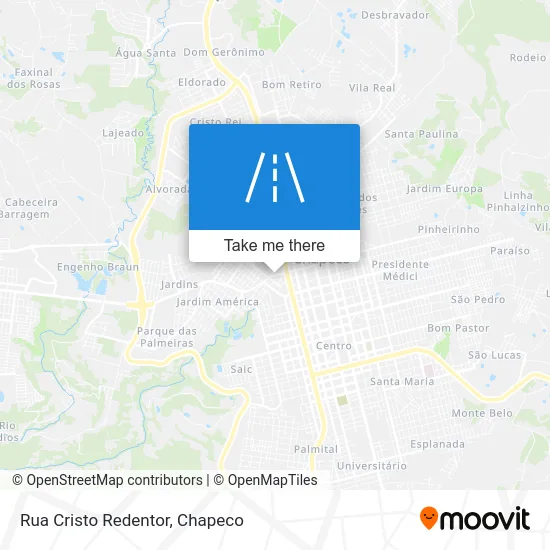 Rua Cristo Redentor map