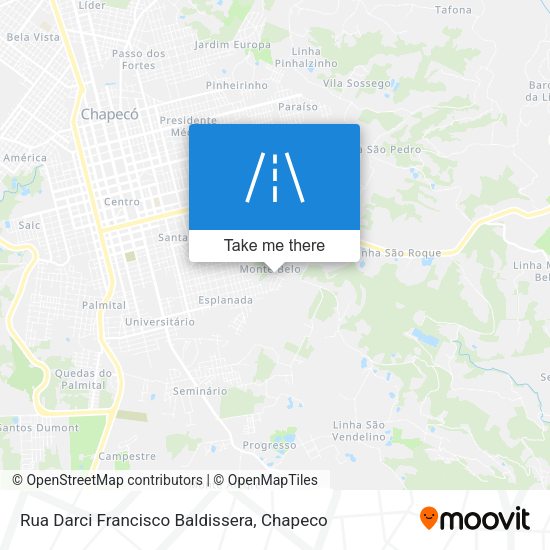 Rua Darci Francisco Baldissera map