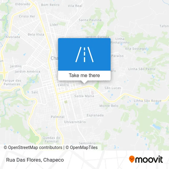 Rua Das Flores map