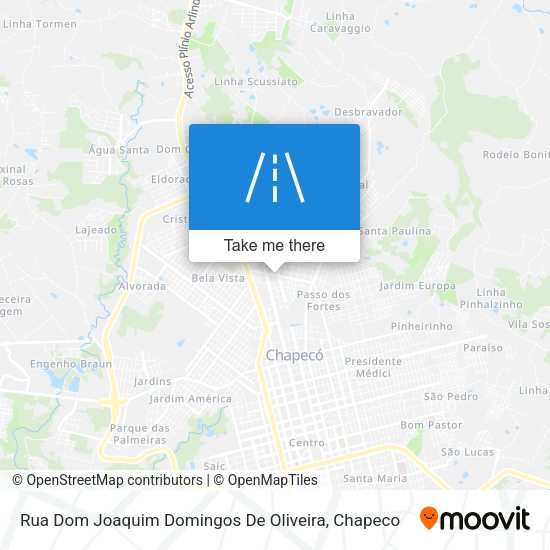 Rua Dom Joaquim Domingos De Oliveira map