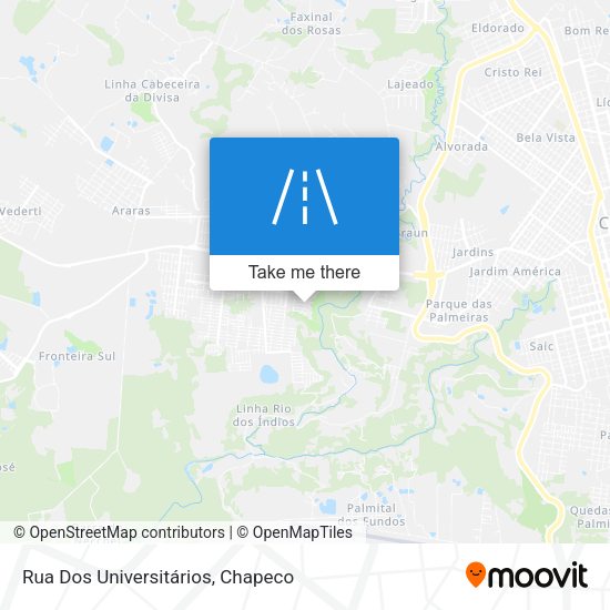 Rua Dos Universitários map