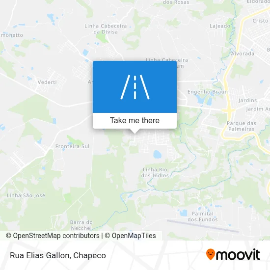 Rua Elias Gallon map
