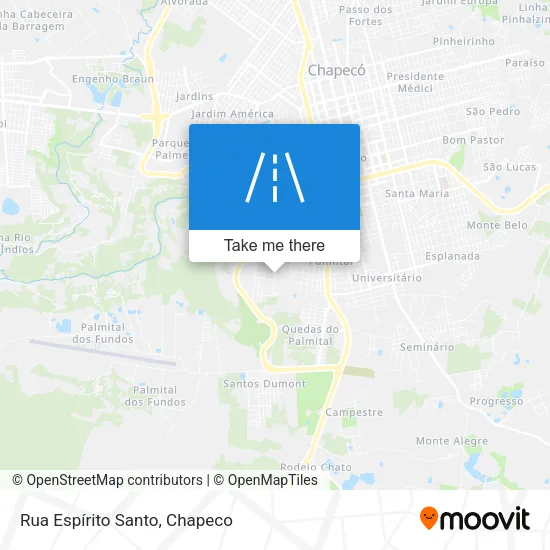 Rua Espírito Santo map