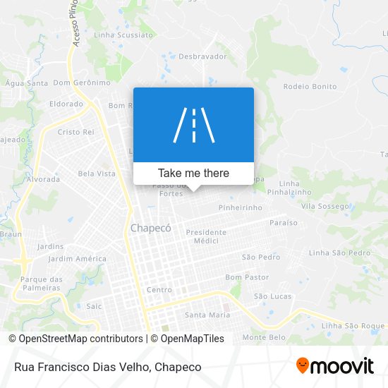 Rua Francisco Dias Velho map