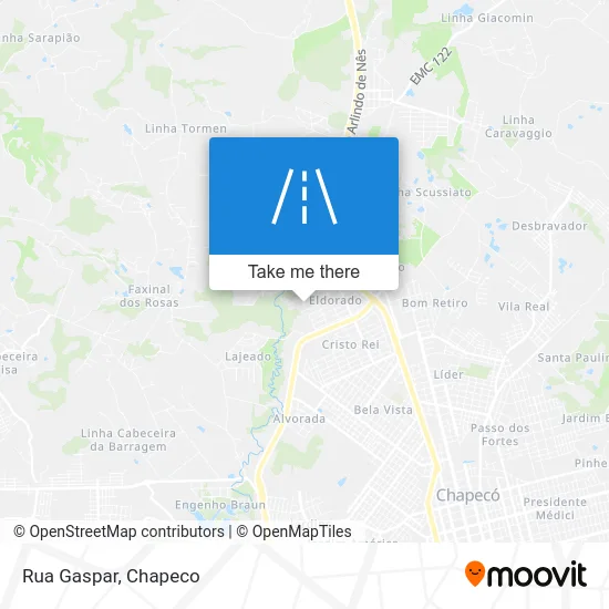 Rua Gaspar map