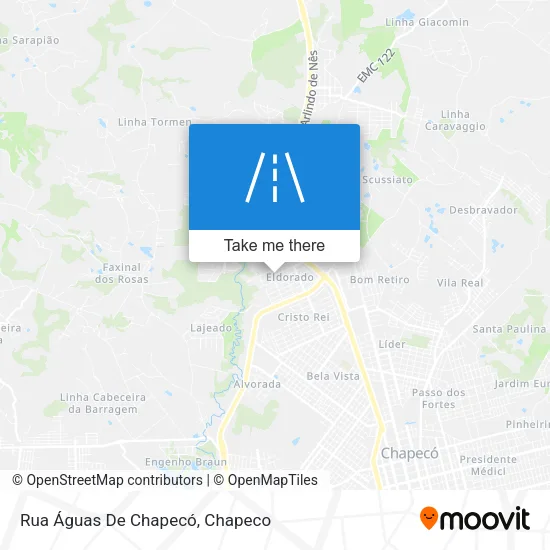 Rua Águas De Chapecó map
