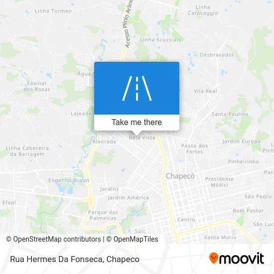Rua Hermes Da Fonseca map