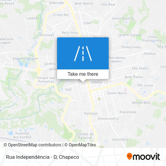 Rua Independência - D map