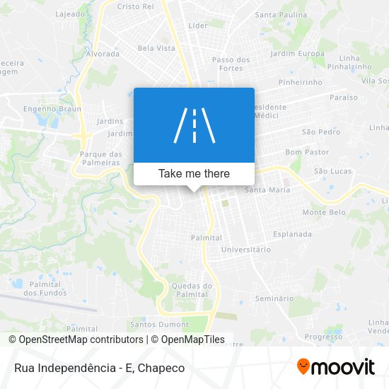 Rua Independência - E map