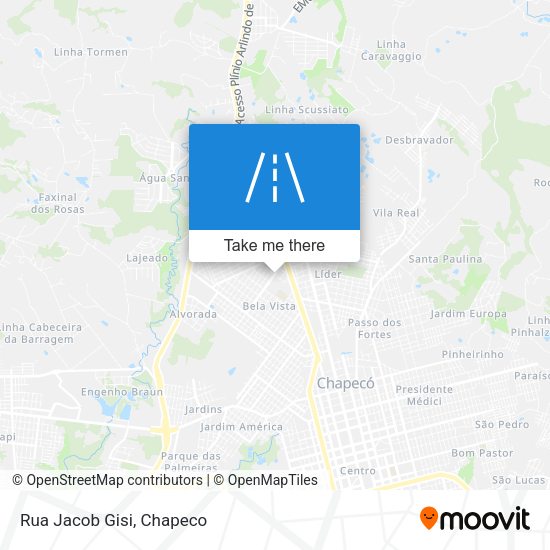 Rua Jacob Gisi map