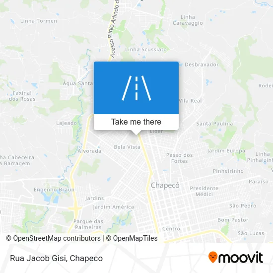 Rua Jacob Gisi map