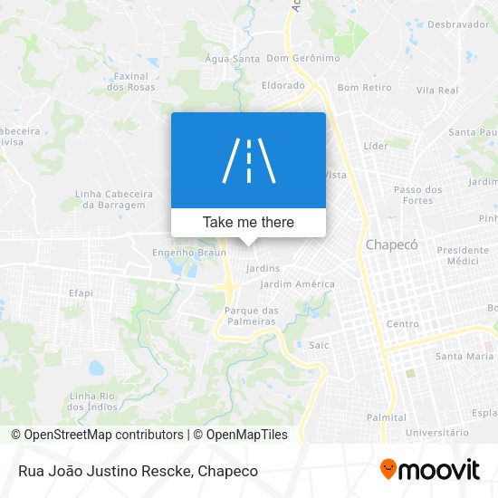 Rua João Justino Rescke map