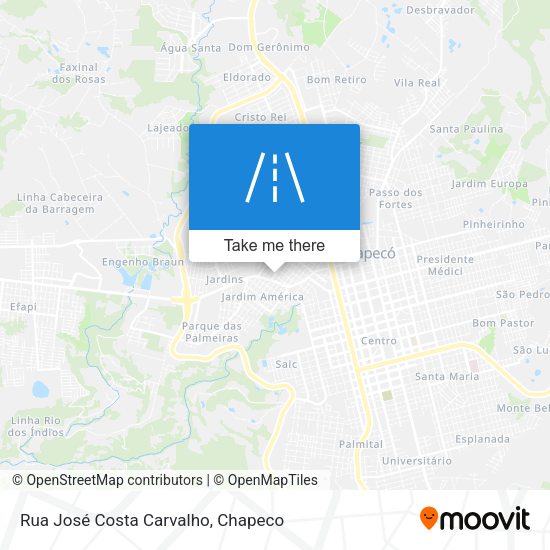 Rua José Costa Carvalho map