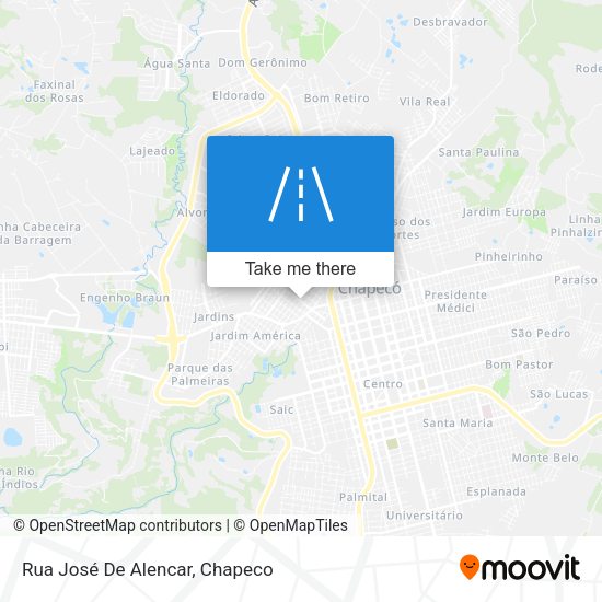 Rua José De Alencar map