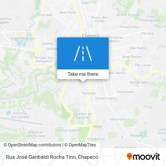 Rua José Garibaldi Rocha Tinn map