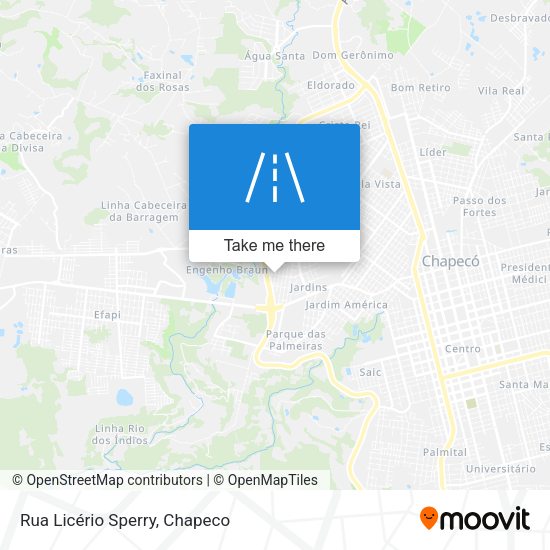 Rua Licério Sperry map