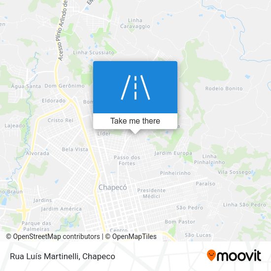 Rua Luís Martinelli map