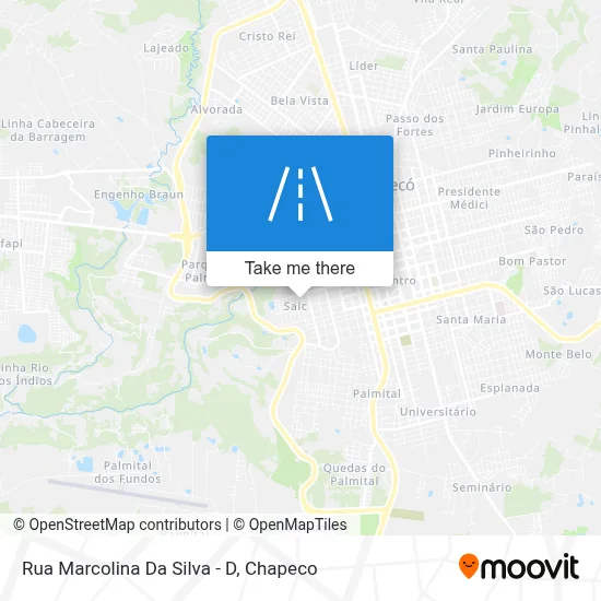 Rua Marcolina Da Silva - D map