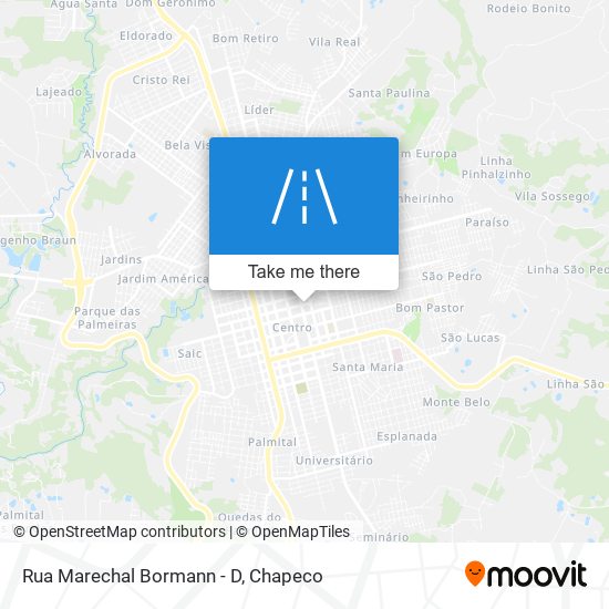 Rua Marechal Bormann - D map