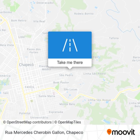 Rua Mercedes Cherobin Gallon map