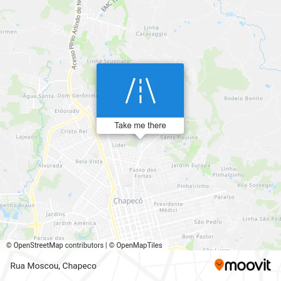 Rua Moscou map