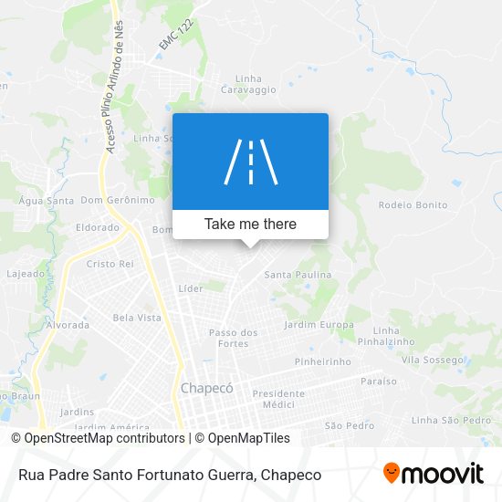 Rua Padre Santo Fortunato Guerra map