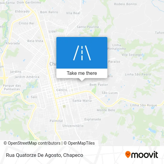 Rua Quatorze De Agosto map