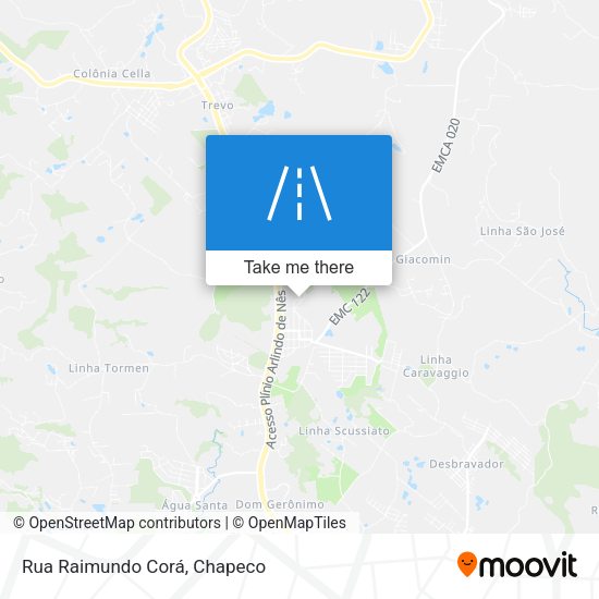 Rua Raimundo Corá map