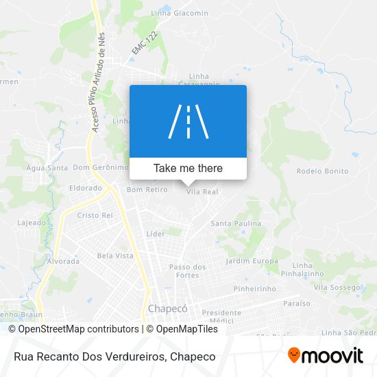 Rua Recanto Dos Verdureiros map