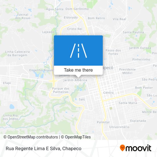 Rua Regente Lima E Silva map